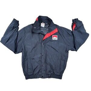 Marlboro TEAM PENSKE Windbreaker Jacket Black SZ Large